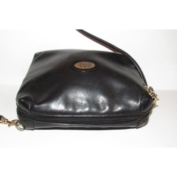 Gucci Early Bamboo Web Supreme 2-Way Buttery Soft Black Leather With Gold Accent - Picture 8 of 12